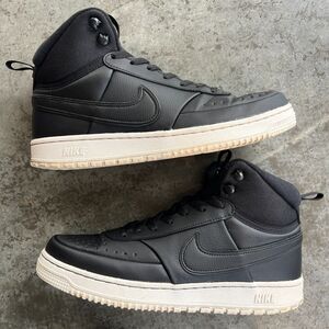 Nike Winterized Sneakers Black Court Vision Mid Mens Size 10